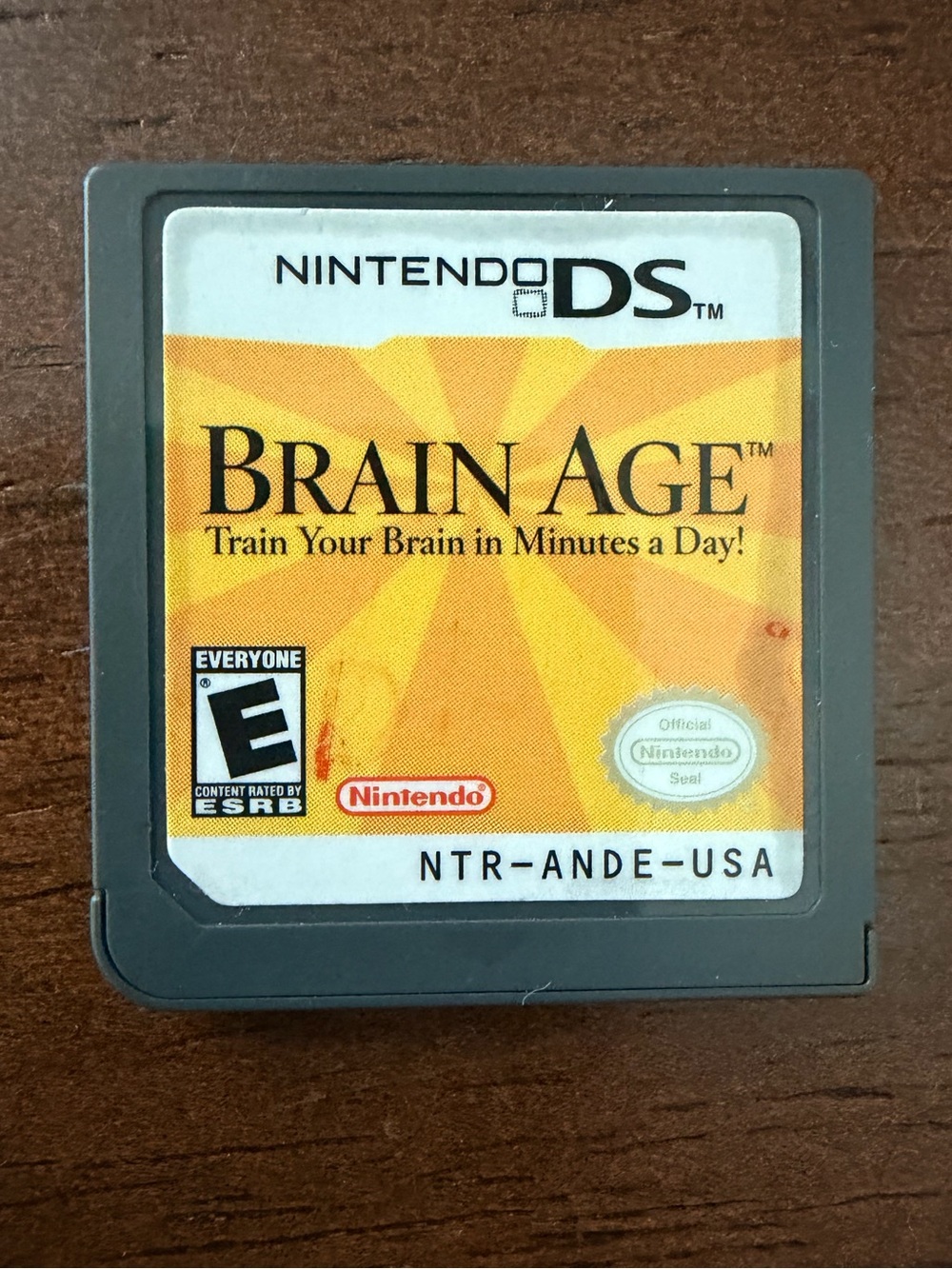 Nintendo DS Brain Age Game Cartridge